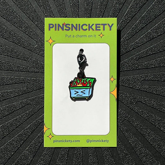 Dumpster Fire Charm