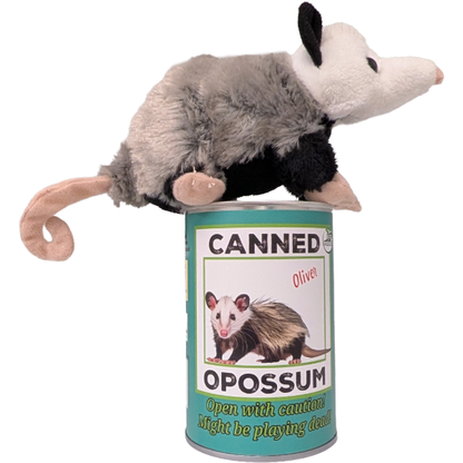 Oliver the Canned Opossum | Stuffed Animal Plush w/Jokes: Regular Lid