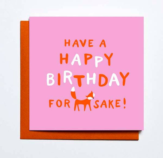 Foxy Birthday Card