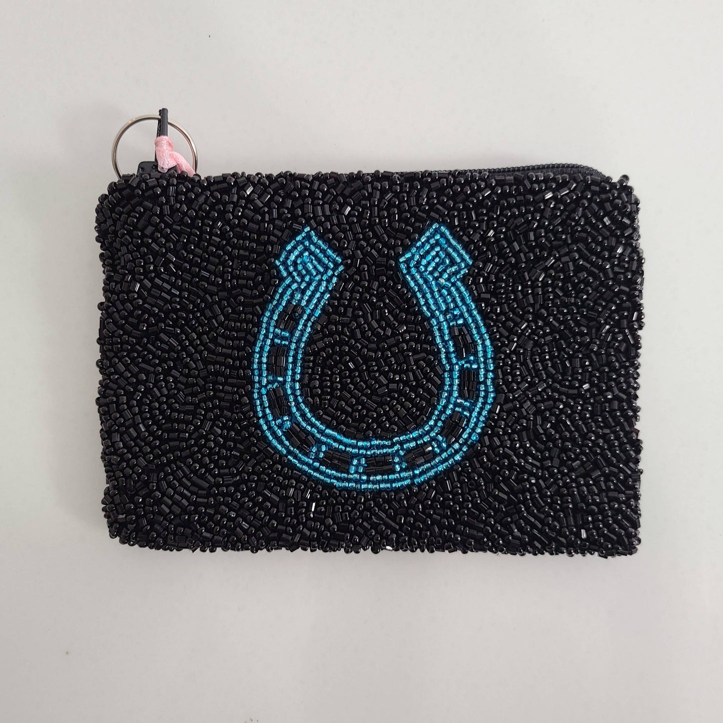 SCP-1611 - Beaded Elegance Women's Coin Purse: Teal