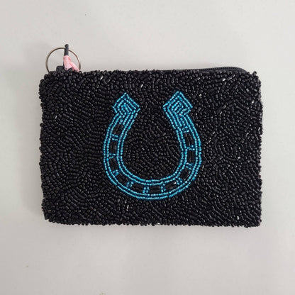 SCP-1611 - Beaded Elegance Women's Coin Purse: Teal