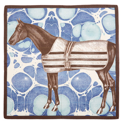 EQUUS MARBLE DINNER NAPKINS SET OF FOUR