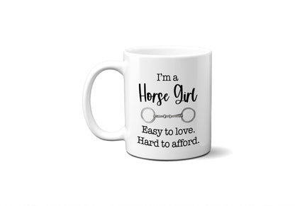 Horse Girl Coffee Mug, Funny Equestrian Gift, Equine Decor: 11oz