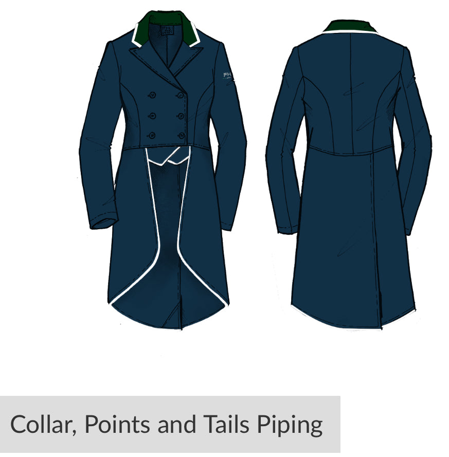 For Horses Brand Jenni Shadbelly Tailcoat Custom & In stock