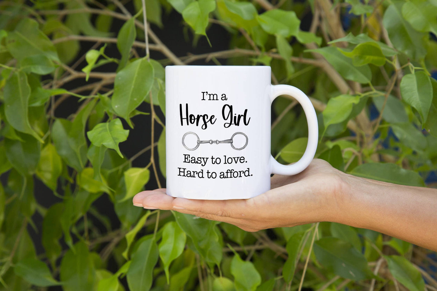 Horse Girl Coffee Mug, Funny Equestrian Gift, Equine Decor: 15oz