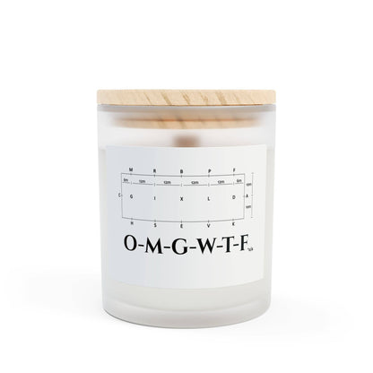 Frosted Glass Candle, 11oz - Dressage Course - OMGWTF: Blackberry Vanilla / 11oz