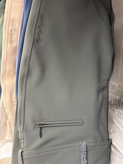 Samshield Ladies Chloe CRYSTAL Mid Rise Breech - Swarovski Crystal - Lilac, Magnet Grey, Celestial Blue, Dark Forest, Green Bay , Pistaccio, Black