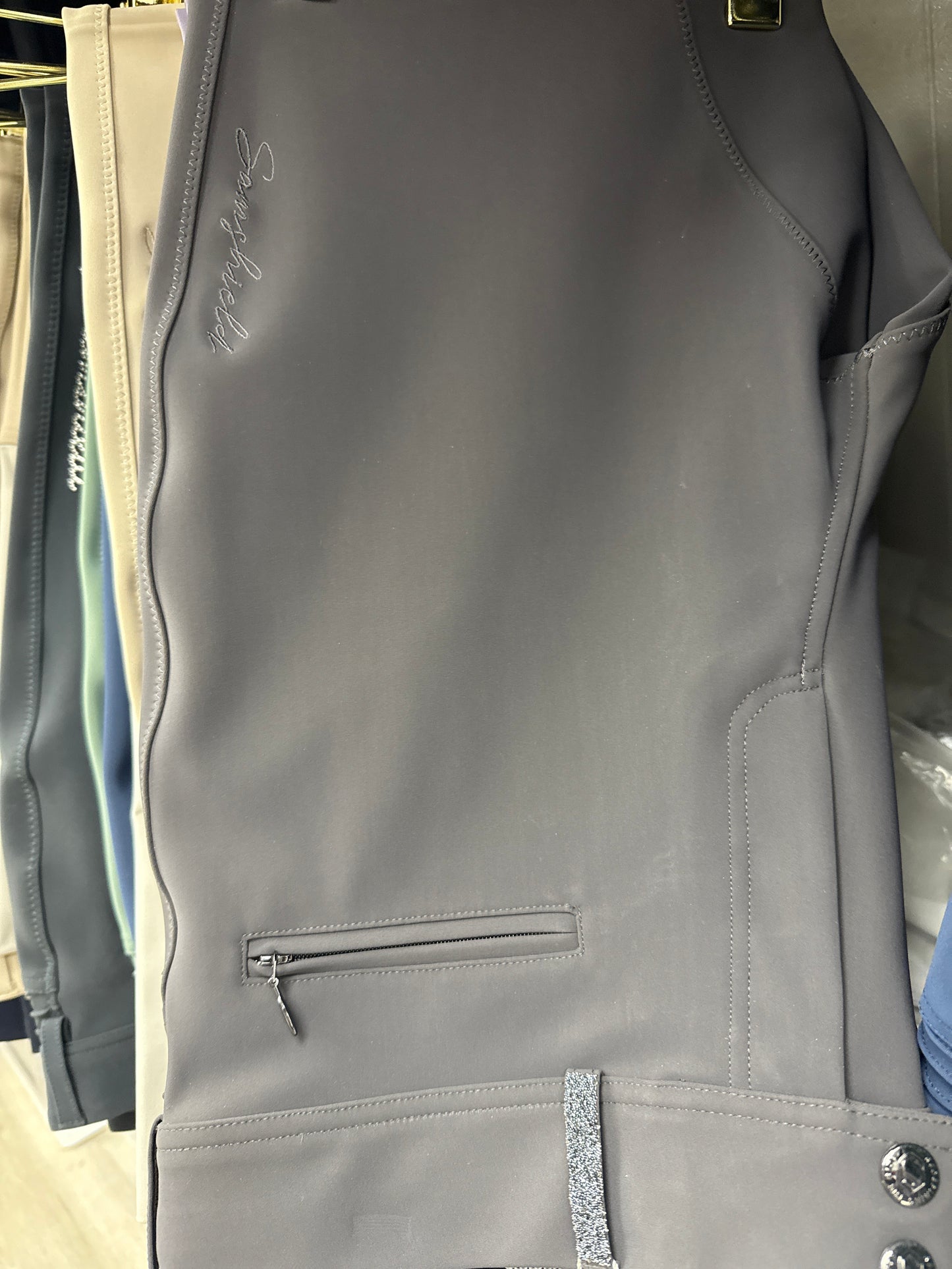 Samshield Ladies Chloe CRYSTAL Mid Rise Breech - Swarovski Crystal - Lilac, Magnet Grey, Celestial Blue, Dark Forest, Green Bay , Pistaccio, Black