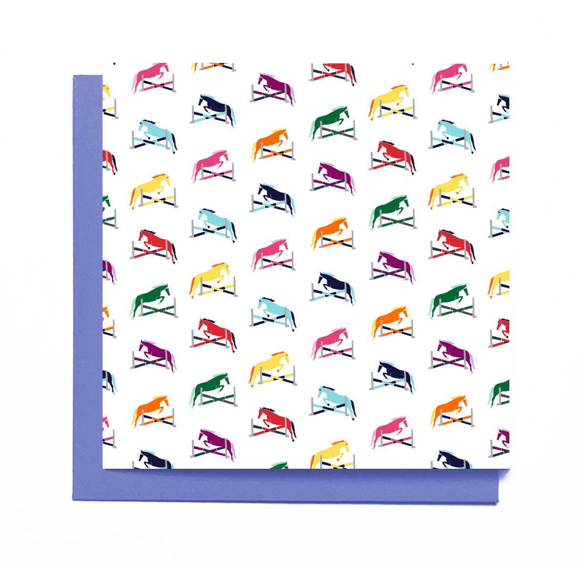 Jumping Horses Card