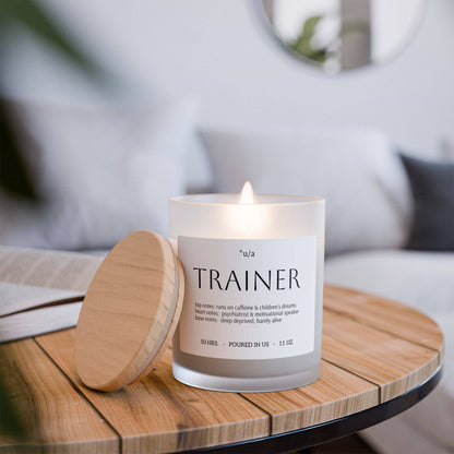 Frosted Glass Candle, 11oz - Trainer: Sea Minerals / 11oz
