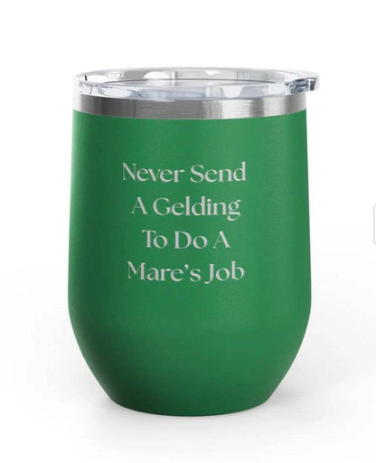 Wine Tumblers, 12 oz. - Gelding/Mare - Engraved