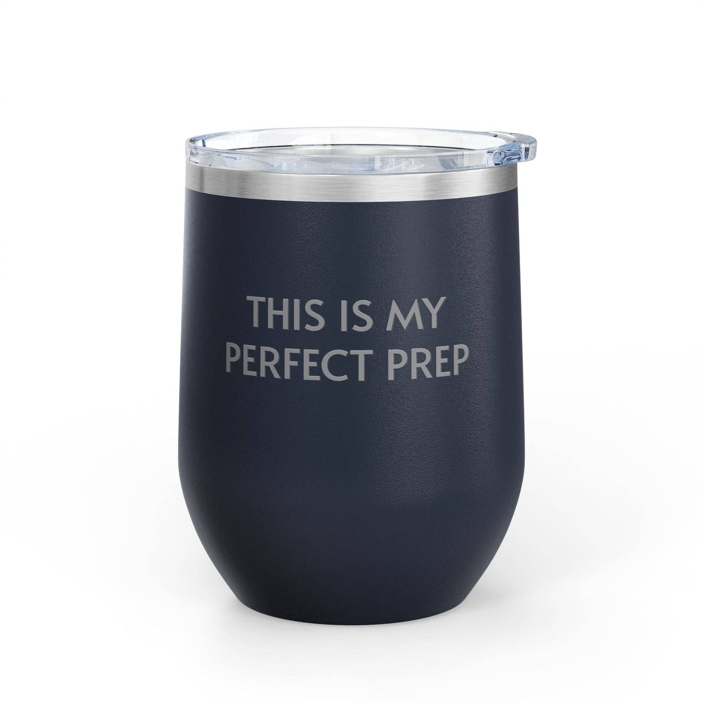 Wine Tumbler, 12oz - Perfect Prep: Black / 12oz