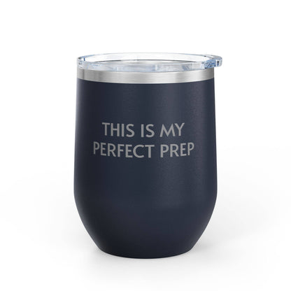 Wine Tumbler, 12oz - Perfect Prep: Black / 12oz