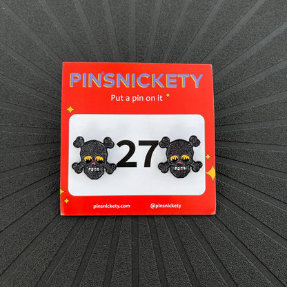 Skull Pins: Black