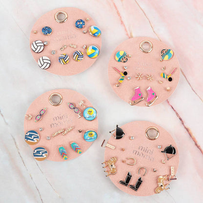 🐴 Equestrian Multi Earring Set Horse Riding Assorted Studs: 8 Pairs