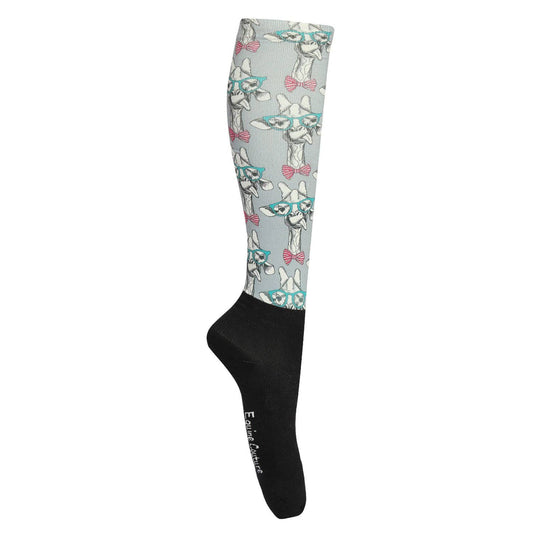 Equine Couture OTC Boot Socks: Cheeky Giraffe