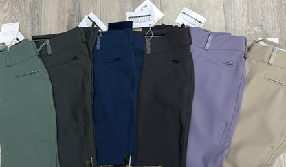 Samshield Ladies Chloe CRYSTAL Mid Rise Breech - Swarovski Crystal - Lilac, Magnet Grey, Celestial Blue, Dark Forest, Green Bay , Pistaccio, Black