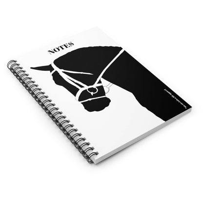 Spiral Notebook - Ruled Line - Horse Silhouette: One Size