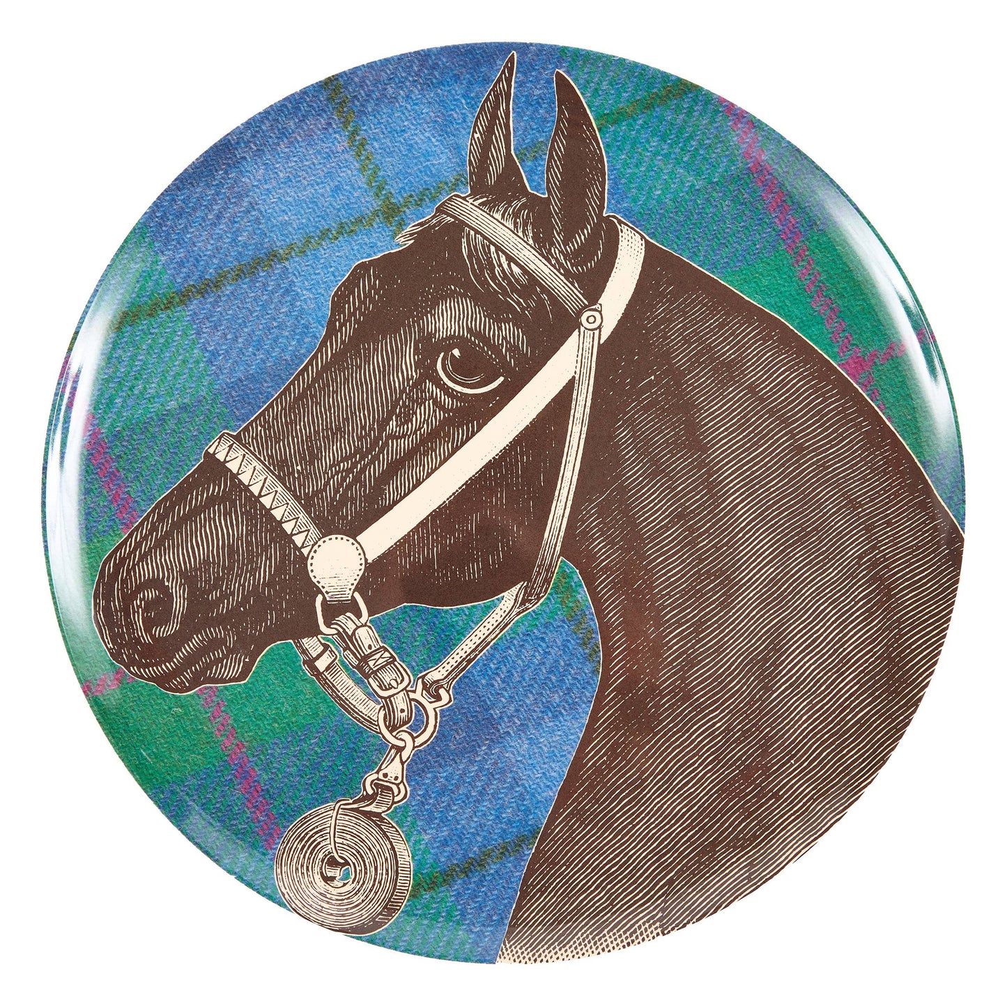 EQUUS TWEED DINNER PLATES SET/4