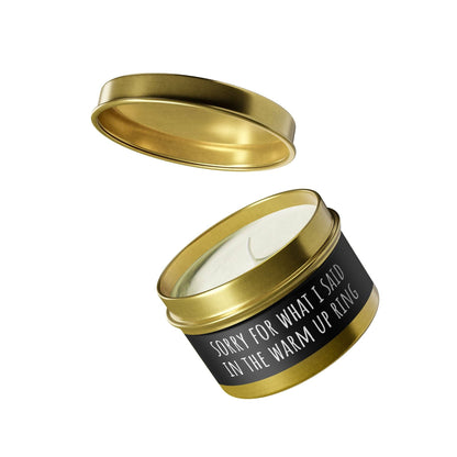 Tin Candles - Warm Up Ring: Gold / Vanilla Bean / 4oz