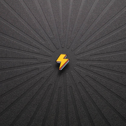 Lightning Bolt Saddle Pad Pins: Electric Yellow