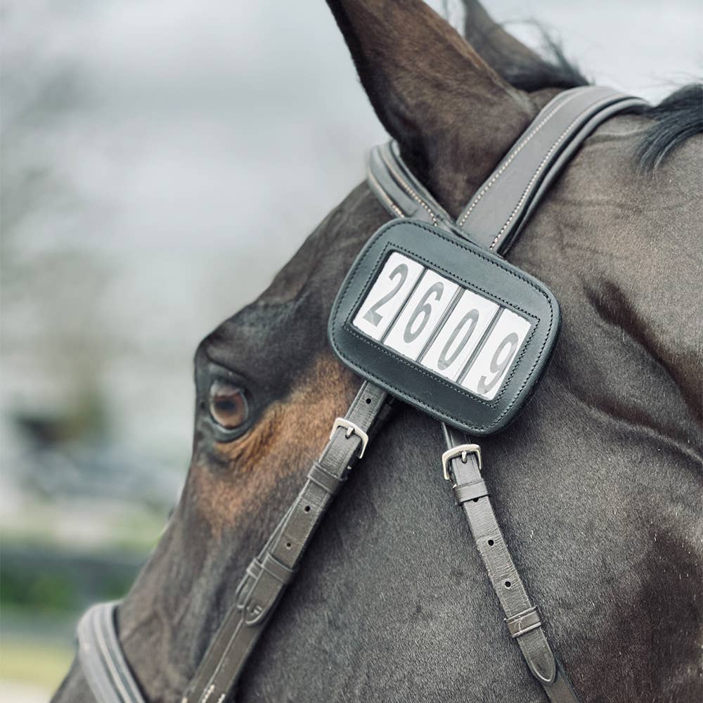 Bridle Competition Numbers PRO4MANCE | # I.D. - Black (Qty. 2, 4-digit)