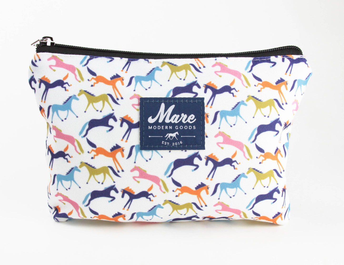 Channing Print Zipper Pouch Equestrian Bag