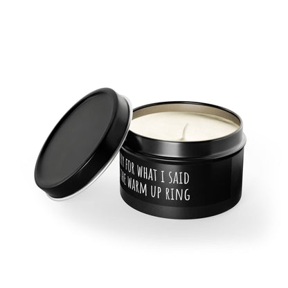 Tin Candles - Warm Up Ring: Gold / Vanilla Bean / 4oz