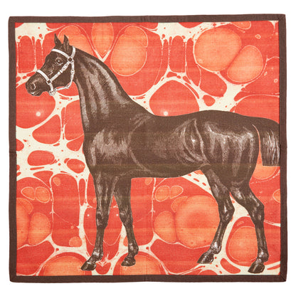 EQUUS MARBLE DINNER NAPKINS SET OF FOUR