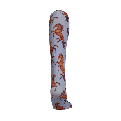 AWST Int'l Lila Bay Horses Socks: Purple