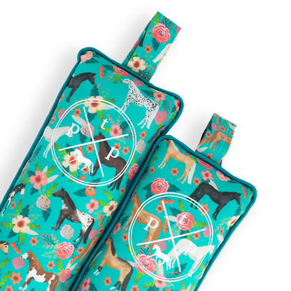 Floral Horse (Teal)