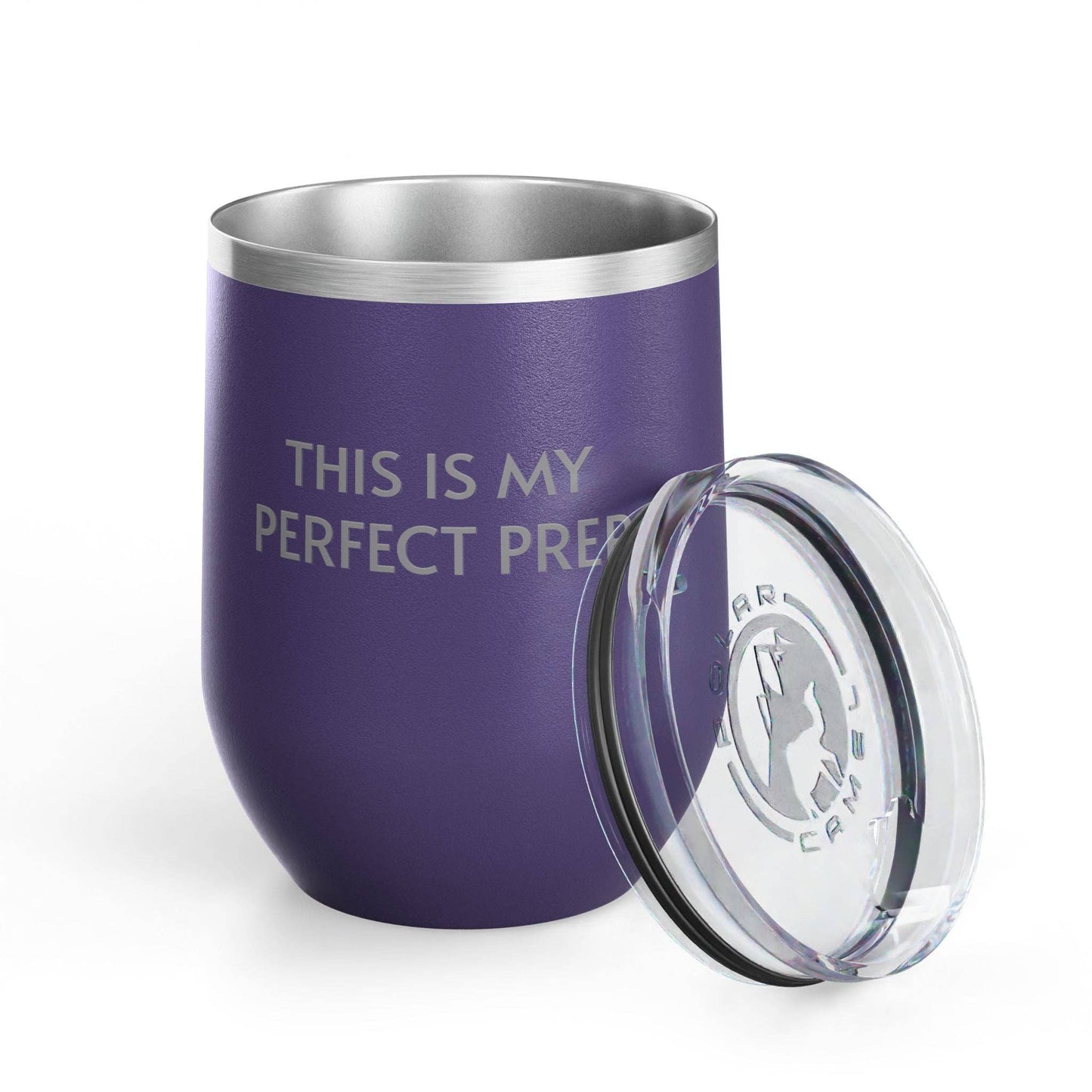 Wine Tumbler, 12oz - Perfect Prep: Black / 12oz