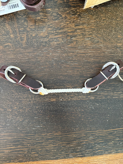 Curb Strap Leather Nylon Rope Chain