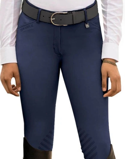 CLOSEOUT NWT Romfh Sarafina Knee Patch Breeches Silicone Mid Rise colors - Grey, Navy, Walnut