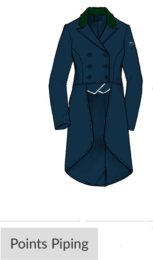 For Horses Brand Jenni Shadbelly Tailcoat Custom & In stock
