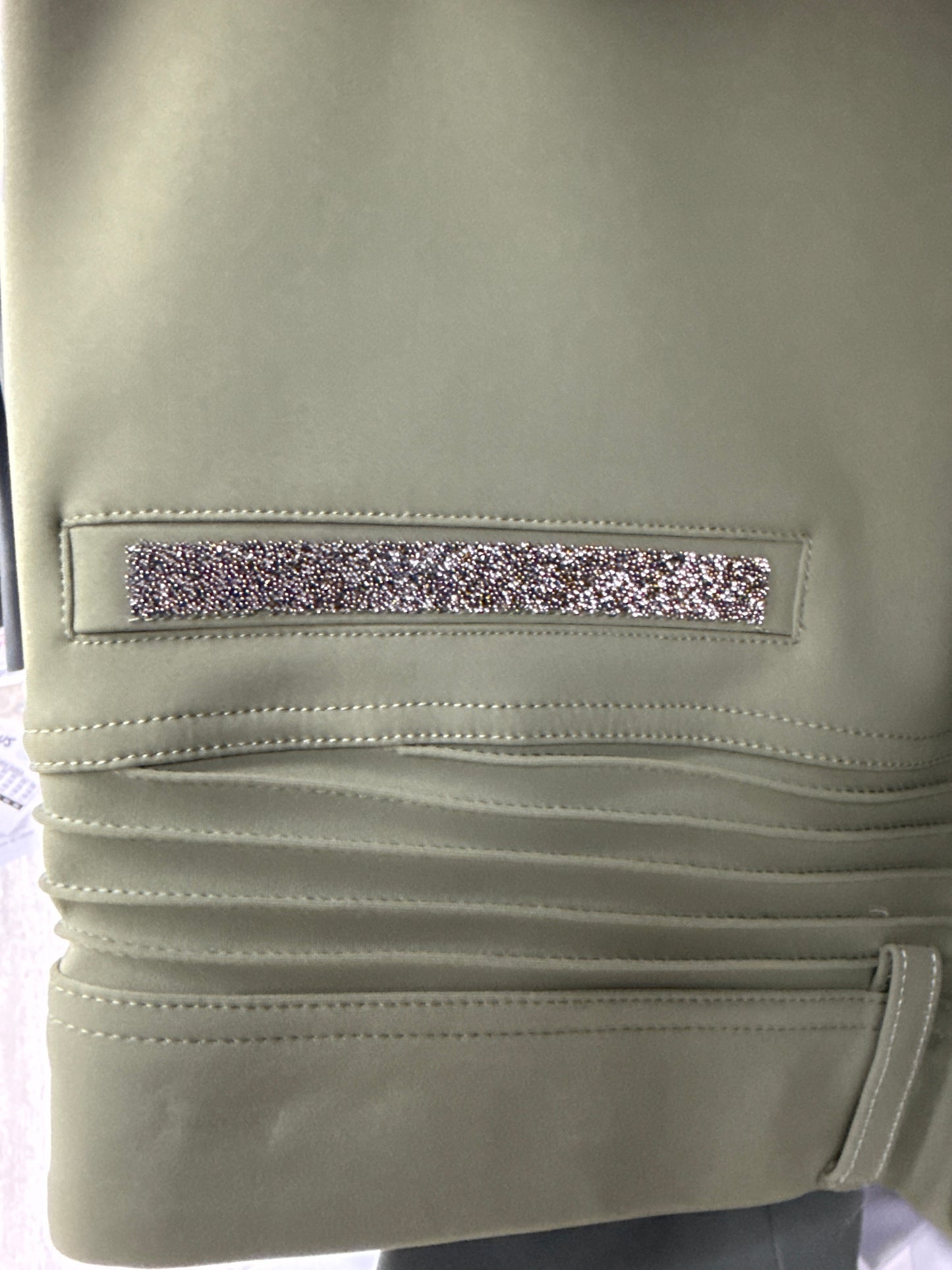 Samshield Ladies Adele Mid Rise Breech Kaki with Gunmetal Swarovski Crystal Detail
