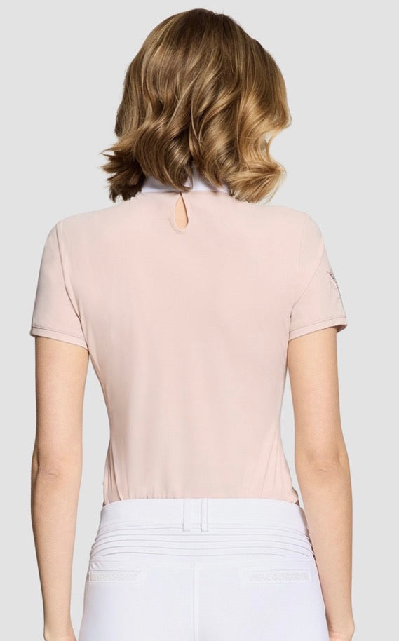 Samshield Ladies Show Shirt Short Sleeve Lea Crystal Ferna Powder Pink - SS26