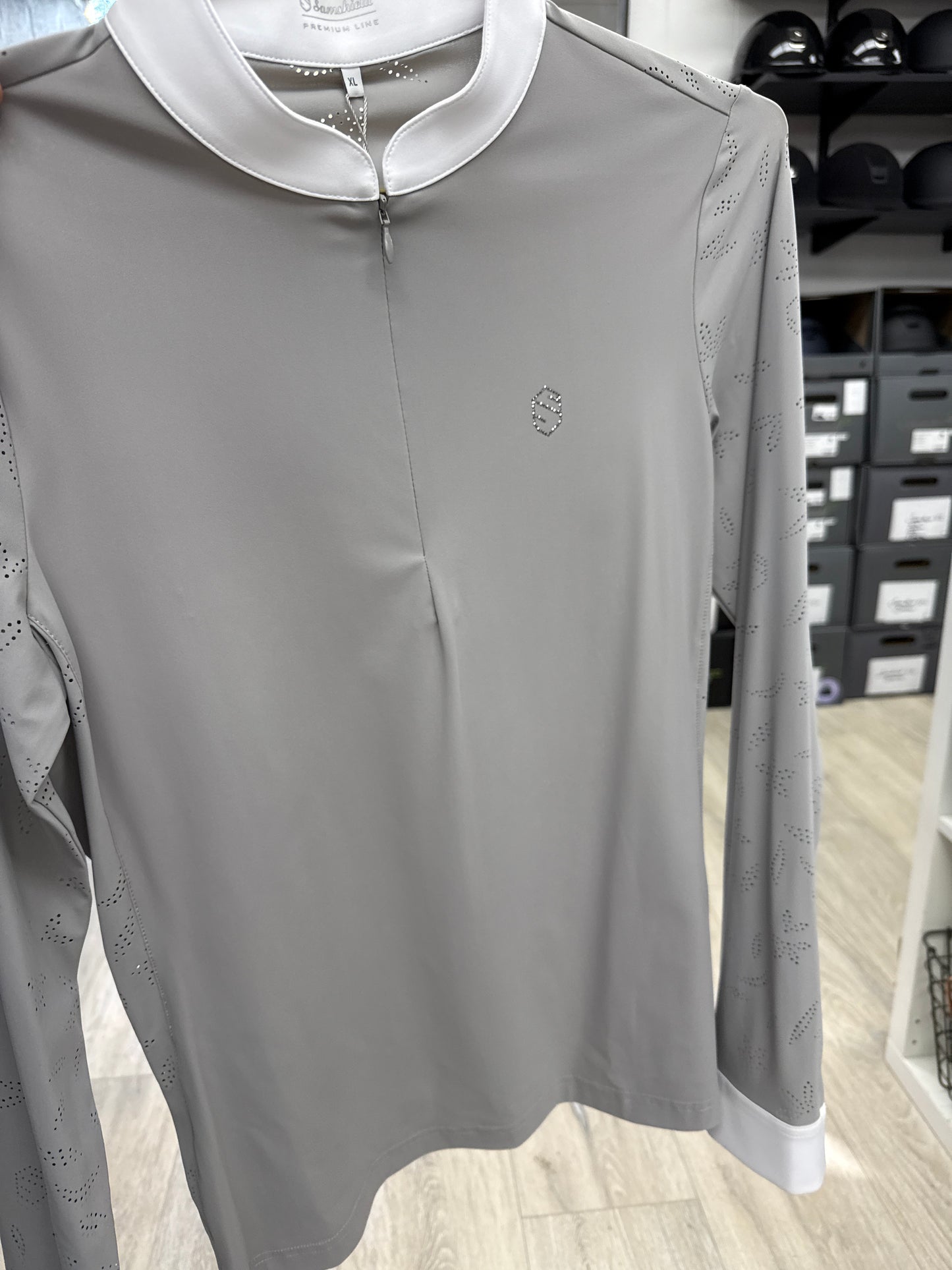 Samshield Ladies Show Shirt Long Sleeve Louison Air Grey p25