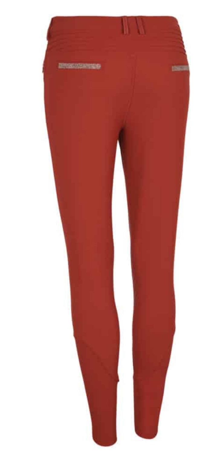 Samshield Ladies Adele Mid Rise Persian Red  Breech with Swarovski Crystal Detail