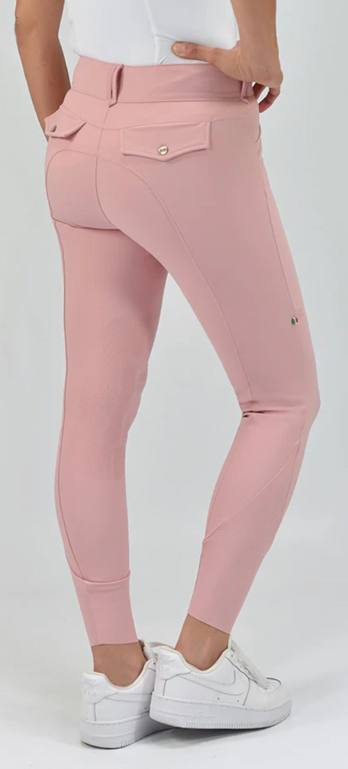 For Horses Ennie Crystal Dusty Rose  Ultra Move Breeches