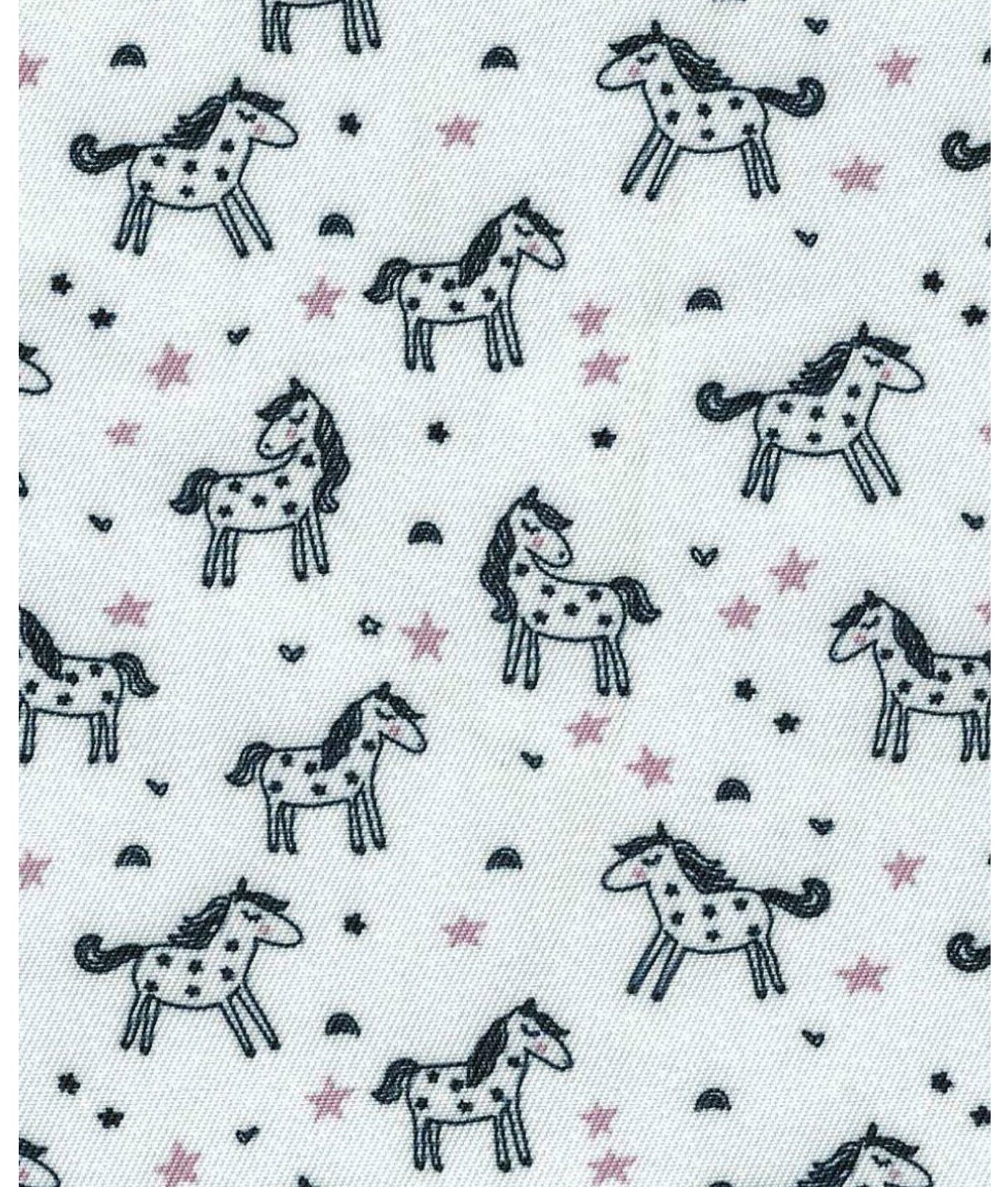 Essex Classics Ladies Luna II Black w/ Unicorns Short Sleeve Performance Show Shirt