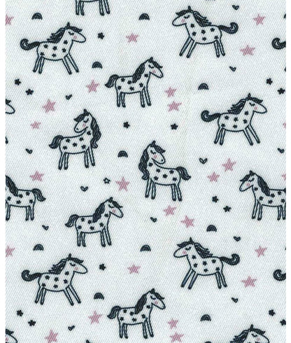 Essex Classics Ladies Luna II Black w/ Unicorns Short Sleeve Performance Show Shirt