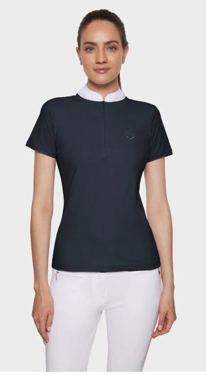 Samshield Ladies Show Shirt Short Sleeve Paloma Crystal Navy p25
