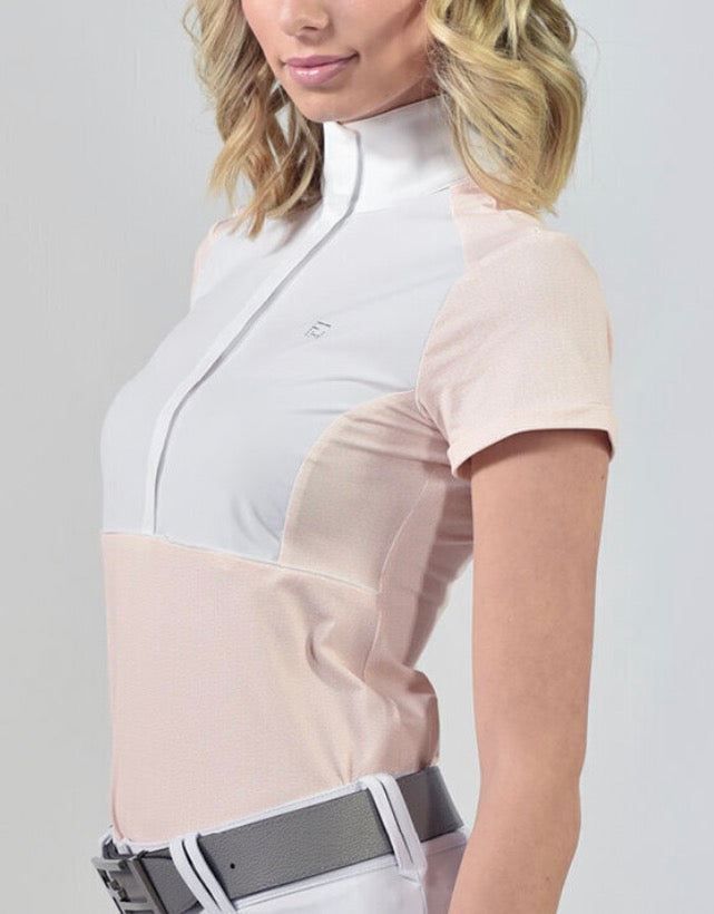 For Horses Emie Short Sleeve Show Shirt Tangerine
