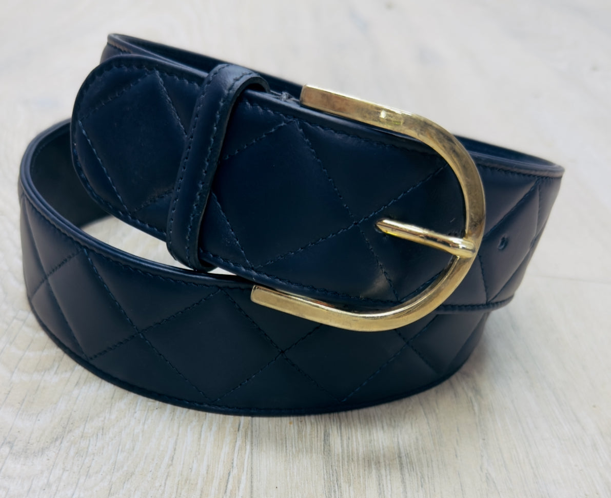 Tailored Sportsman Wide Italian Leather Belt