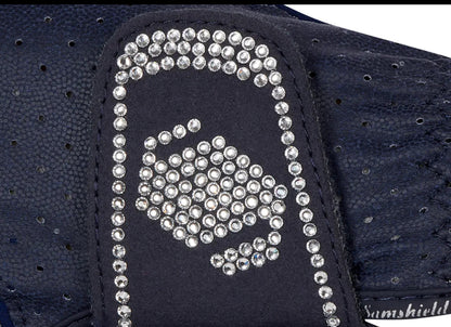 Samshield Riding Show V Skin Swarovski Jumper Riding Glove Black