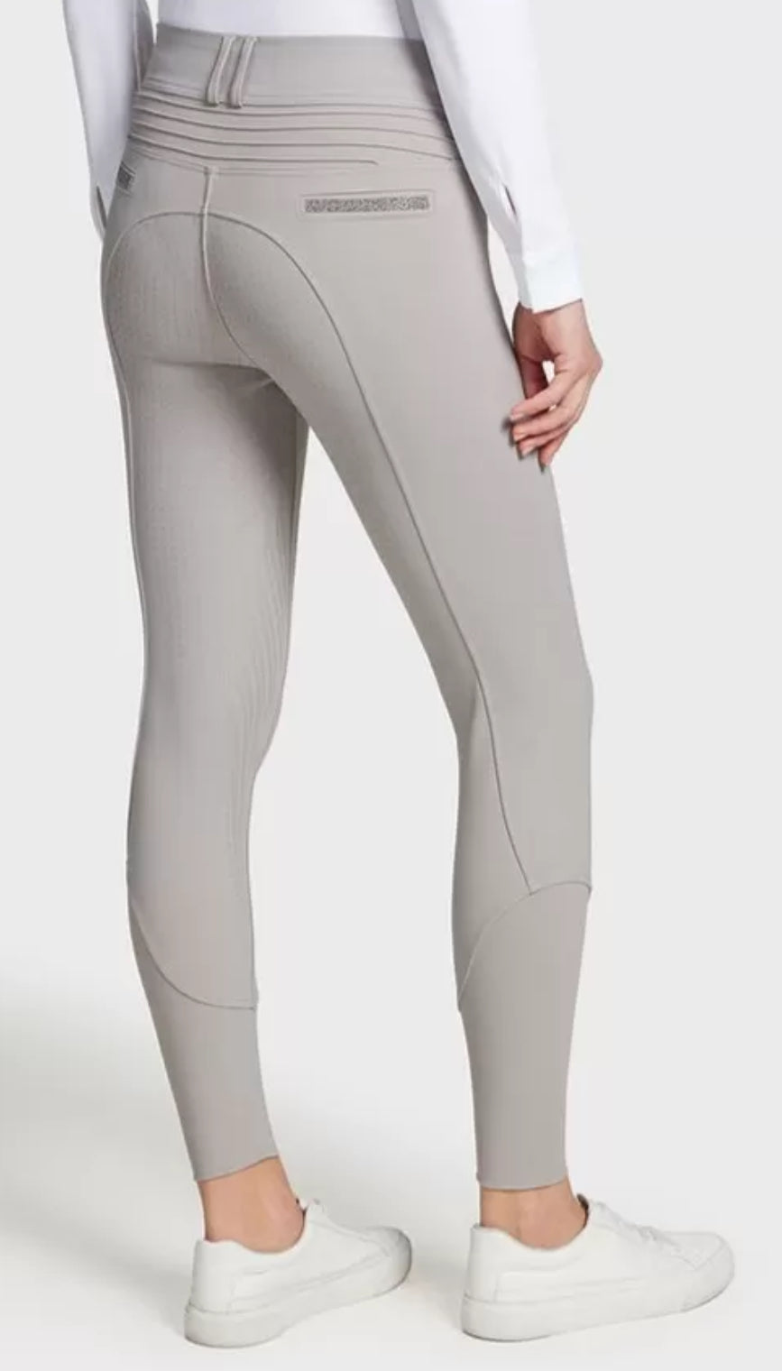 Samshield Ladies Clara Premium Swarovski Crystal Fabric HIGH Rise Breech White