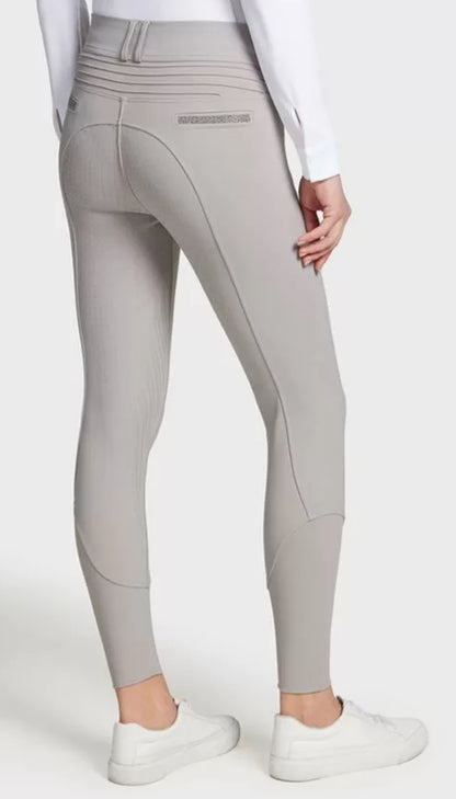 Samshield Ladies Clara Premium Swarovski Crystal Fabric HIGH Rise Breech White