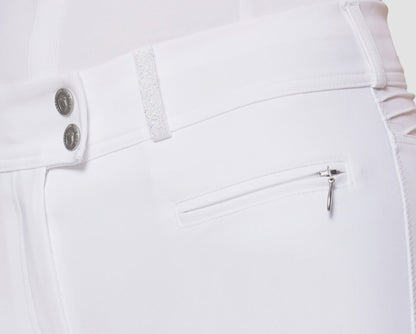 Samshield Ladies Chloe CRYSTAL Mid Rise Breech White - Swarovski Crystal
