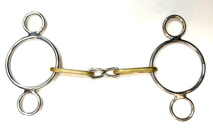 Bit Gag Nelson 2 Ring Custom Chain Snaffle Avanti Italia